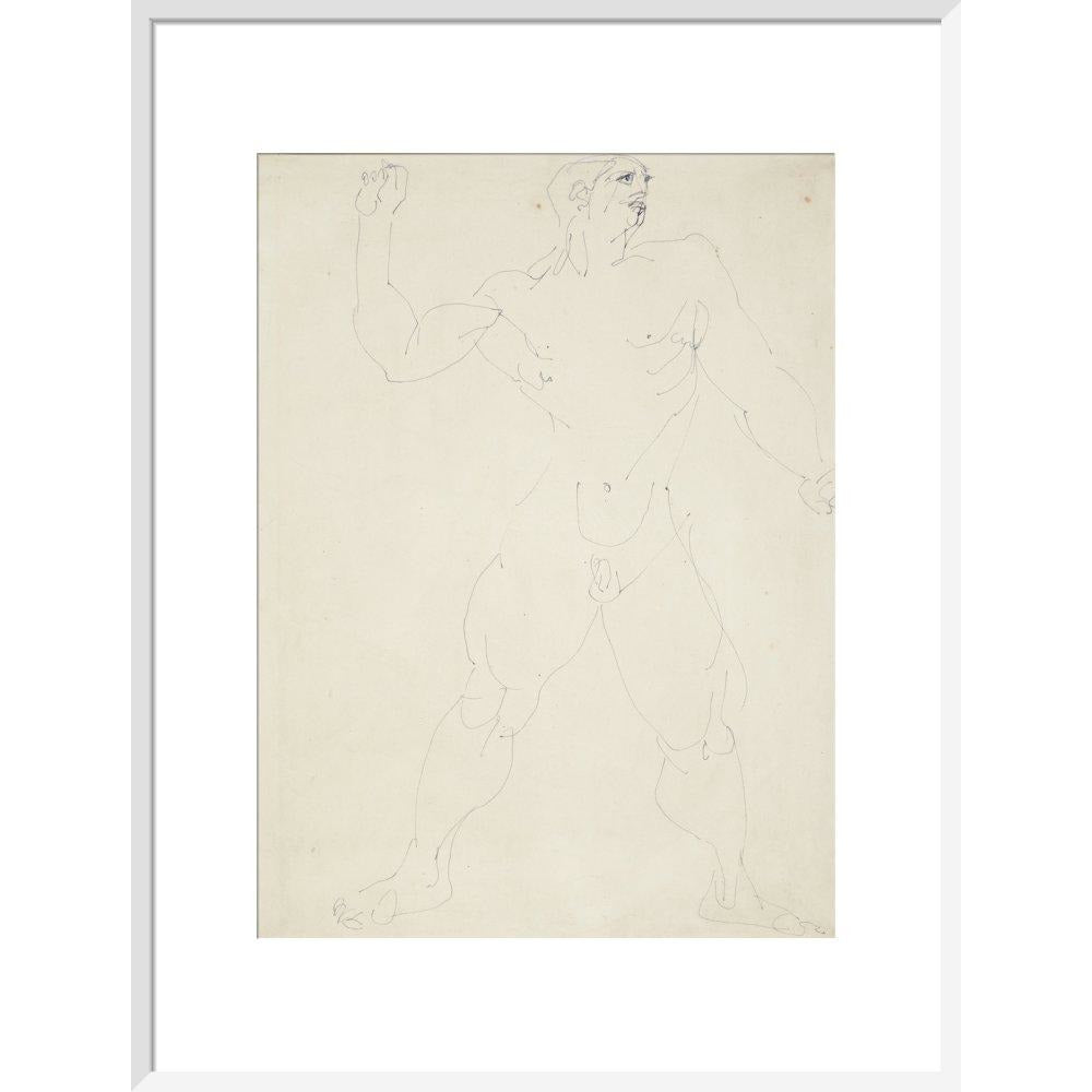 Large male nude - Art print