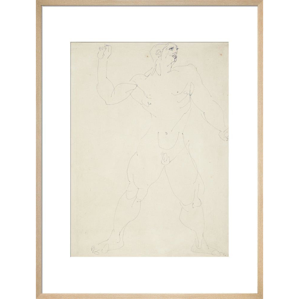 Large male nude - Art print
