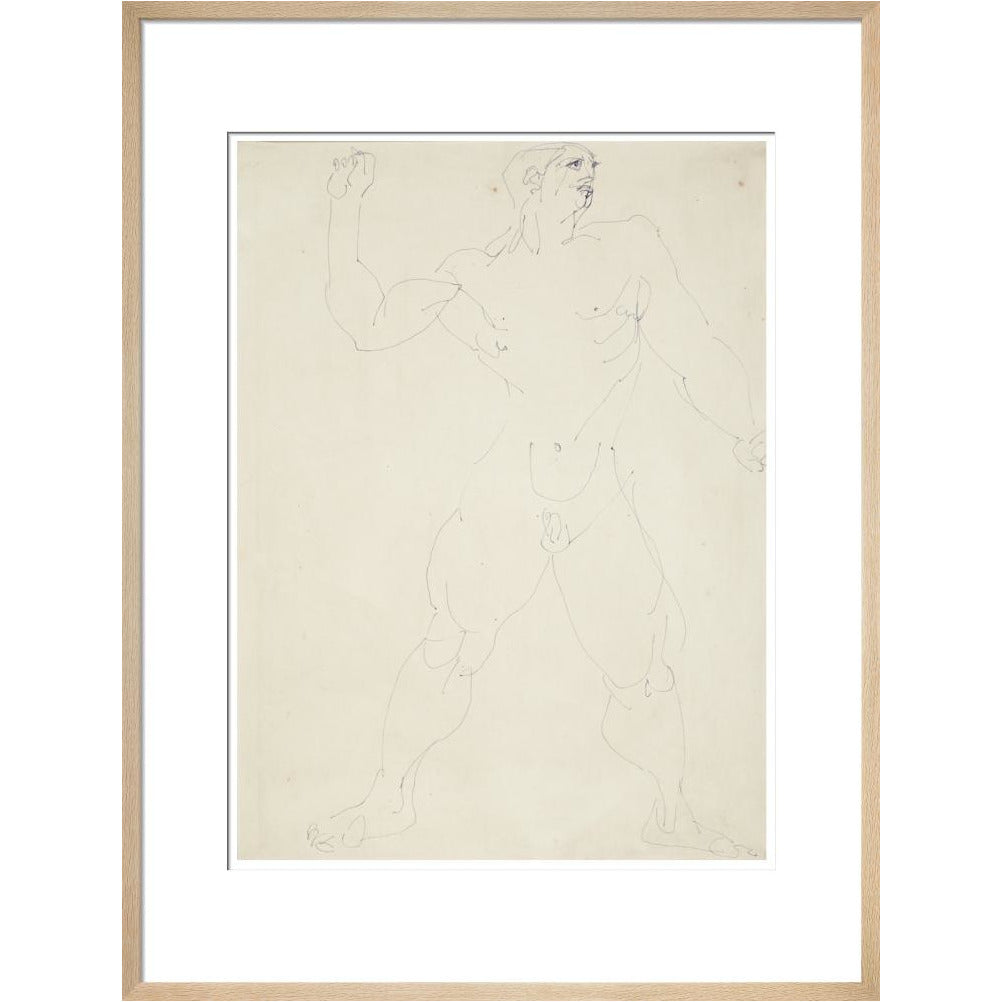 Large male nude - Art print