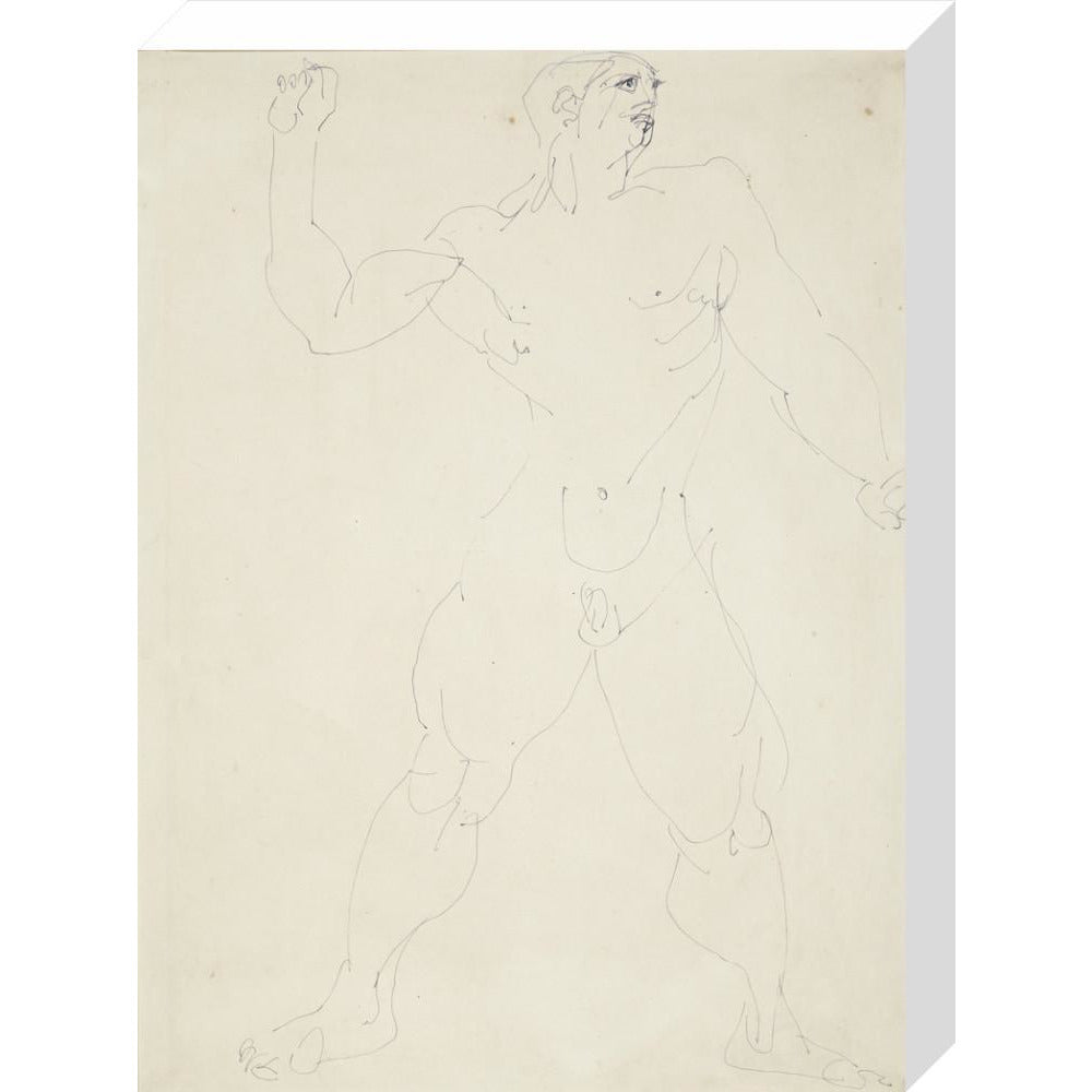 Large male nude - Art print