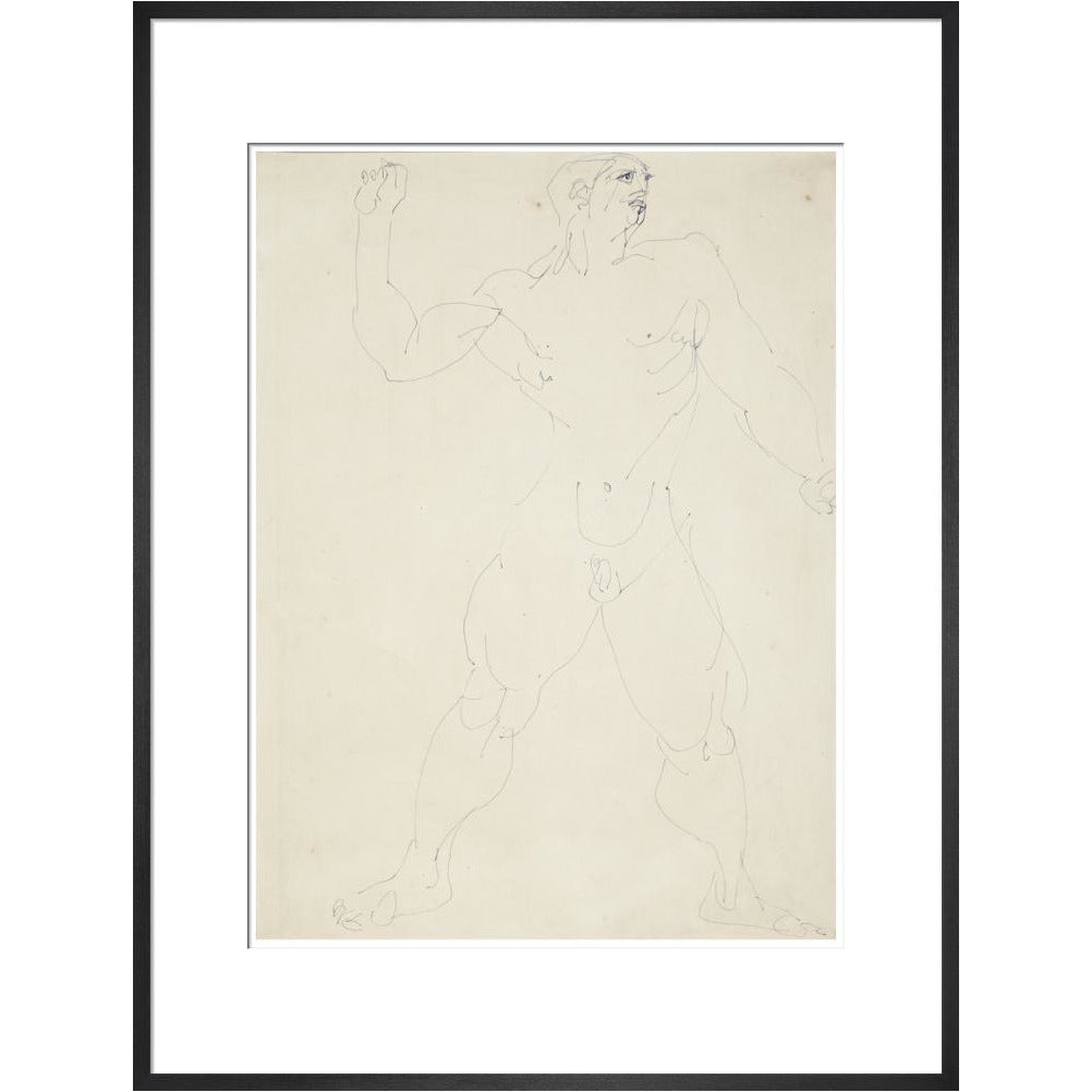 Large male nude - Art print