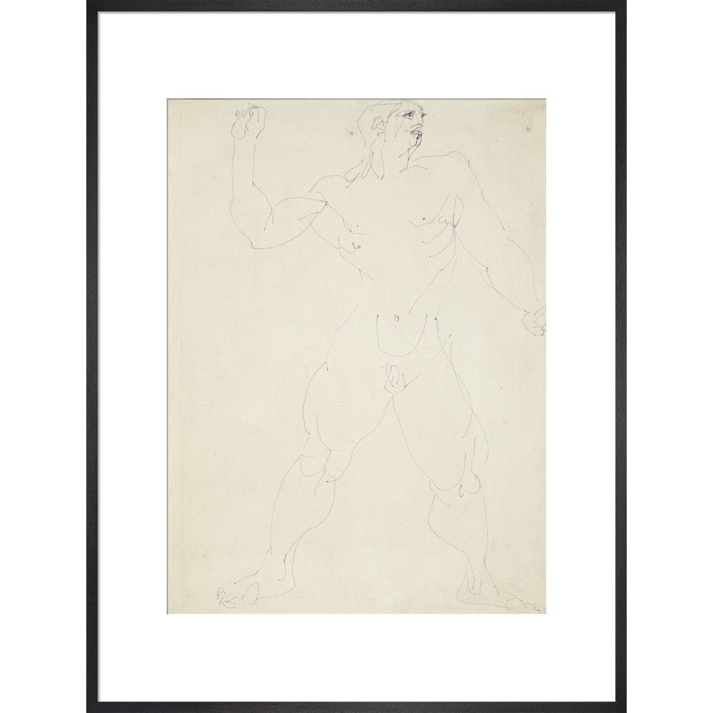 Large male nude - Art print