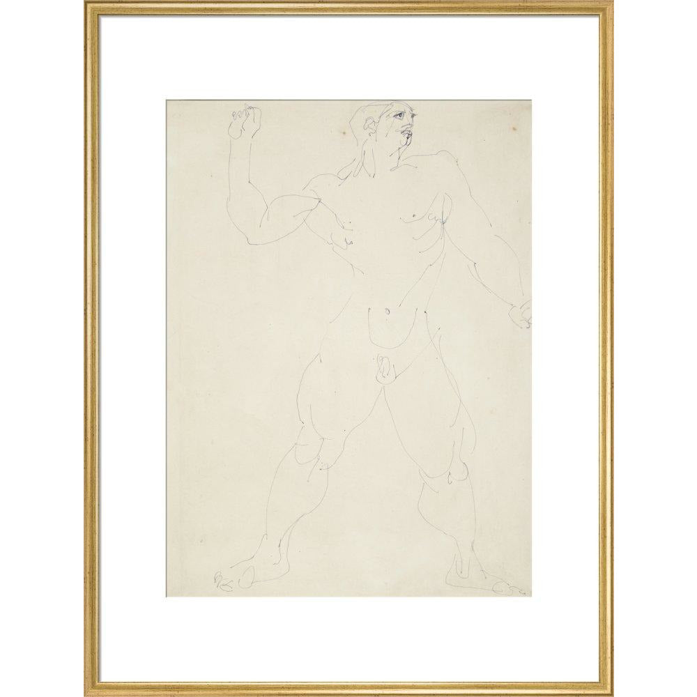 Large male nude - Art print