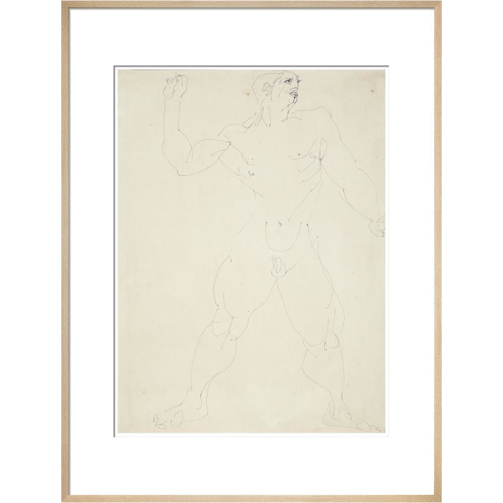 Large male nude - Art print