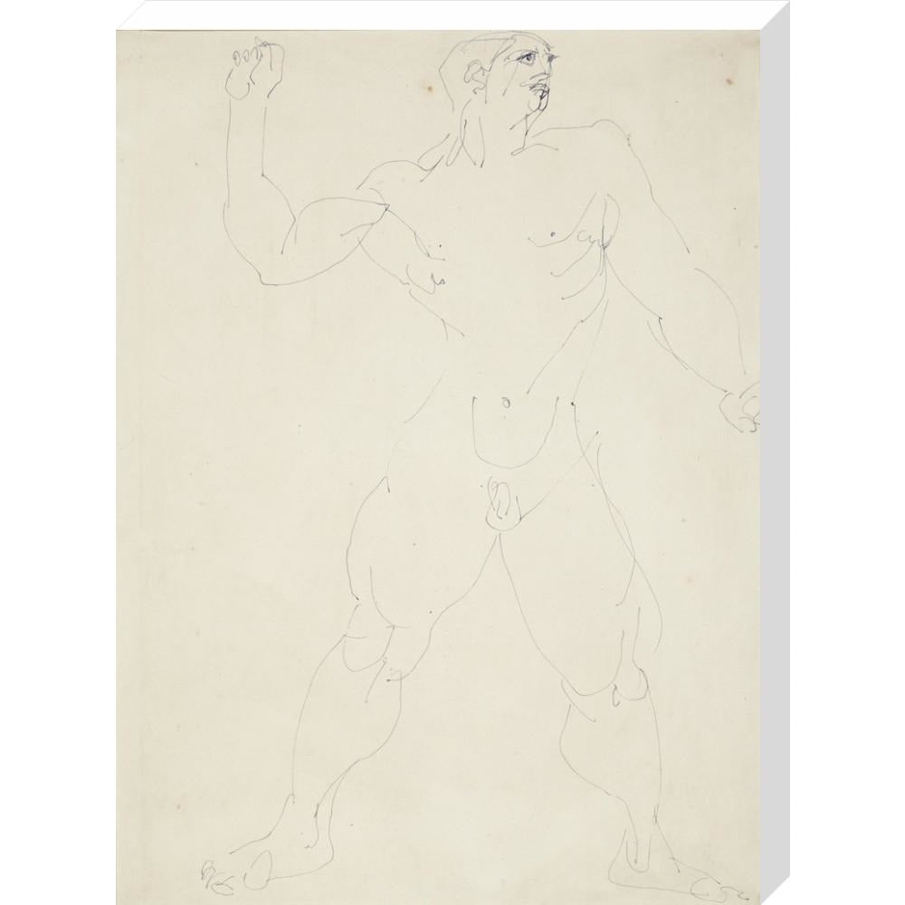 Large male nude - Art print