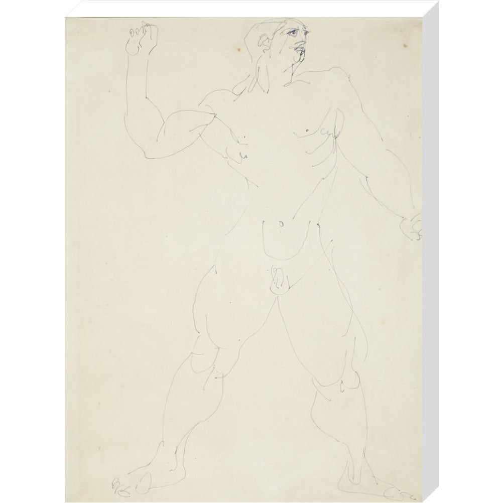 Large male nude - Art print