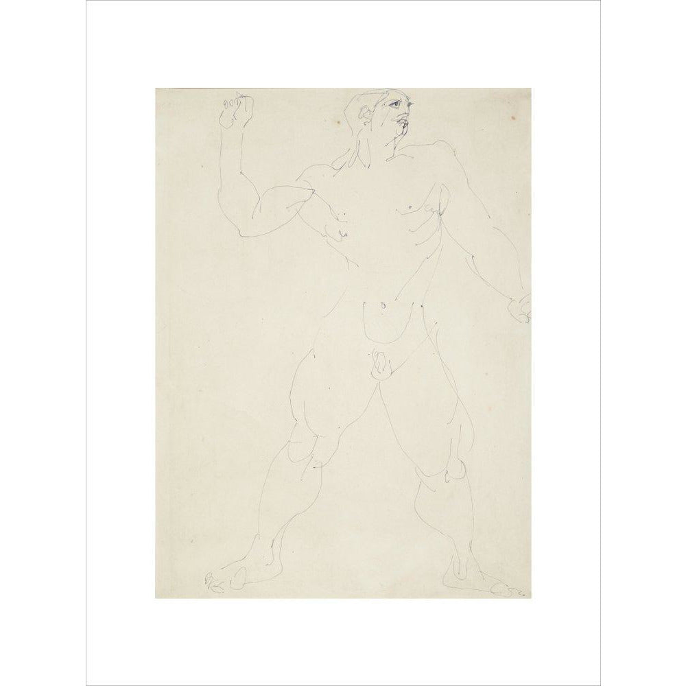 Large male nude - Art print