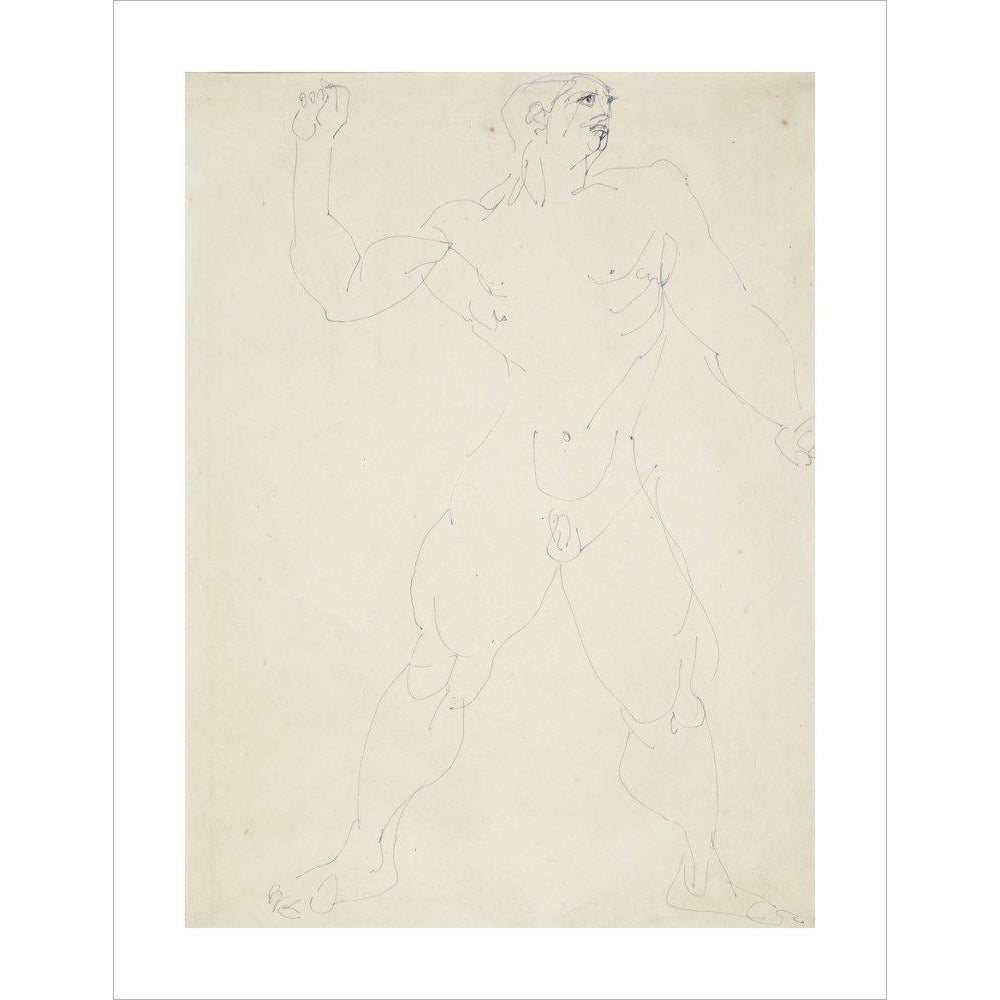 Large male nude - Art print