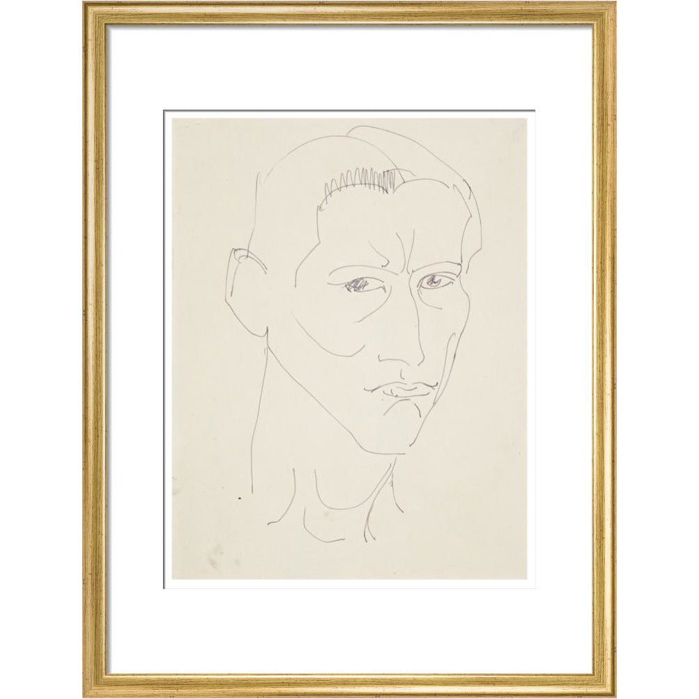 Self-portrait by Henri Gaudier-Brzeska - Art print