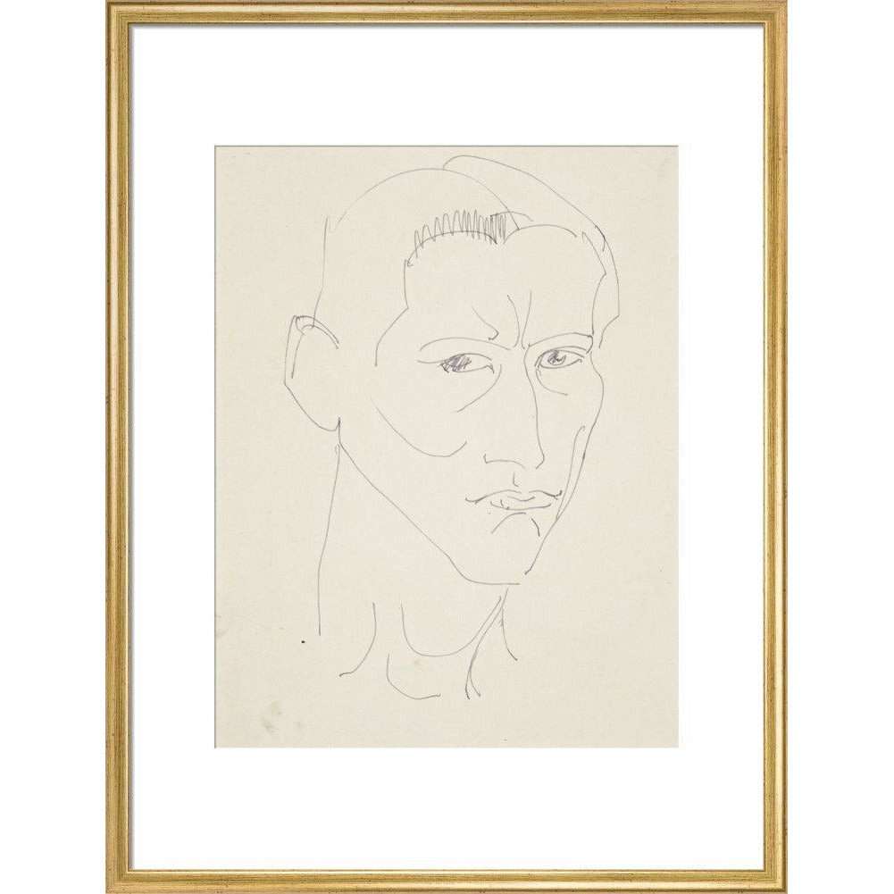 Self-portrait by Henri Gaudier-Brzeska - Art print