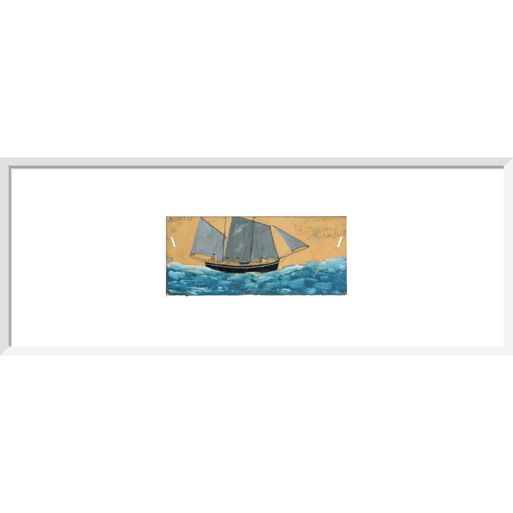 French lugsail fishing boat - Art print