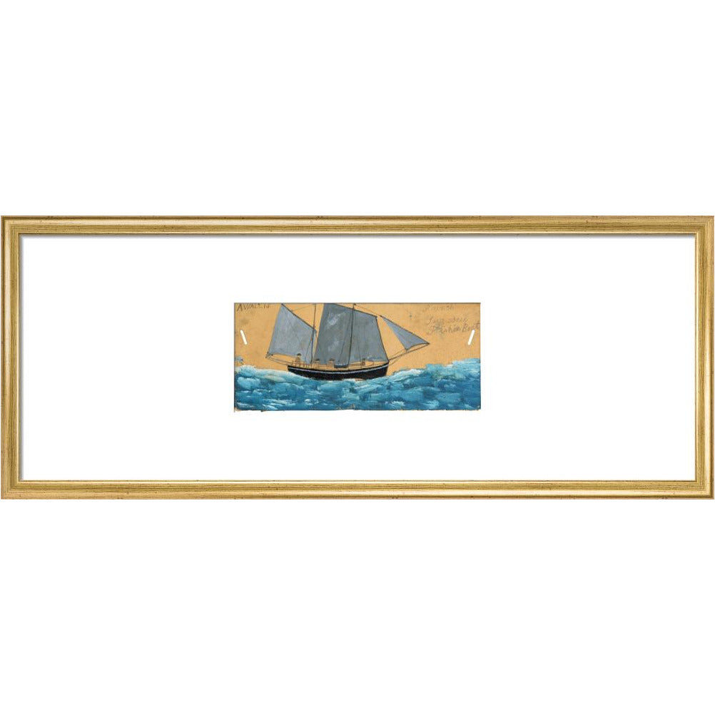 French lugsail fishing boat - Art print