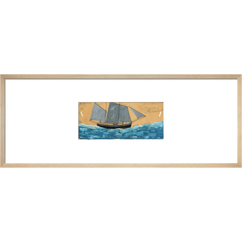 French lugsail fishing boat - Art print