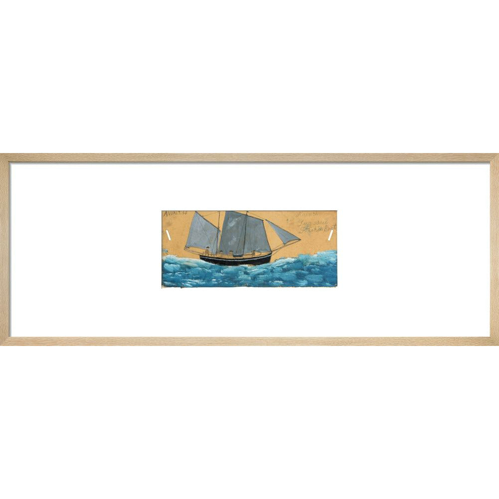 French lugsail fishing boat - Art print