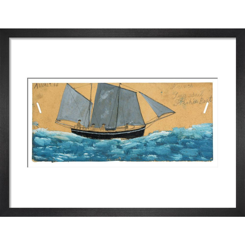 French lugsail fishing boat - Art print