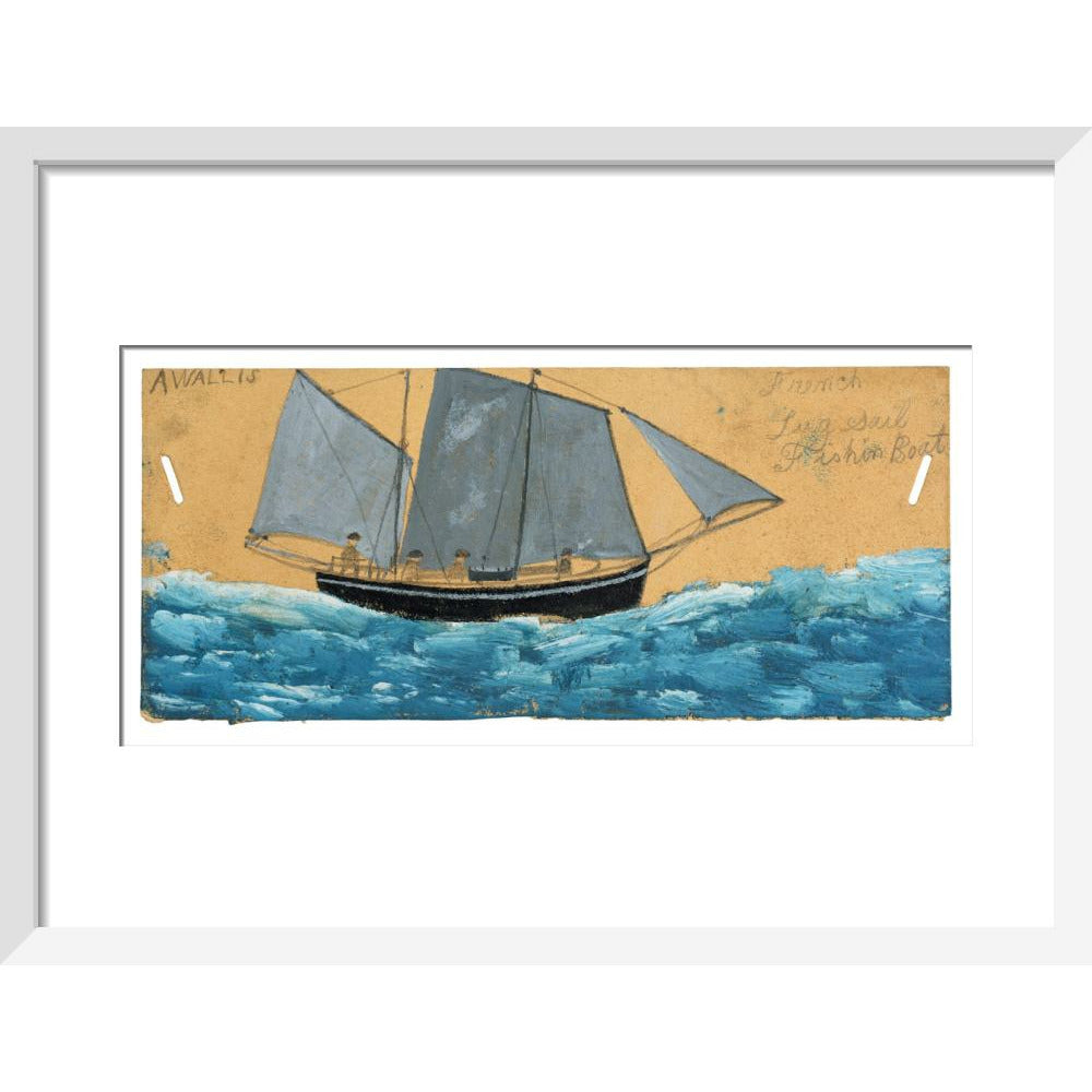 French lugsail fishing boat - Art print