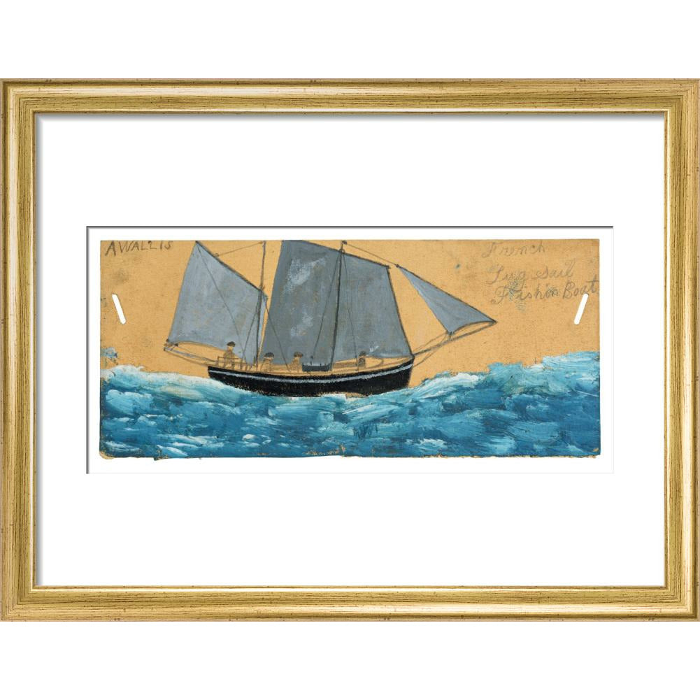 French lugsail fishing boat - Art print