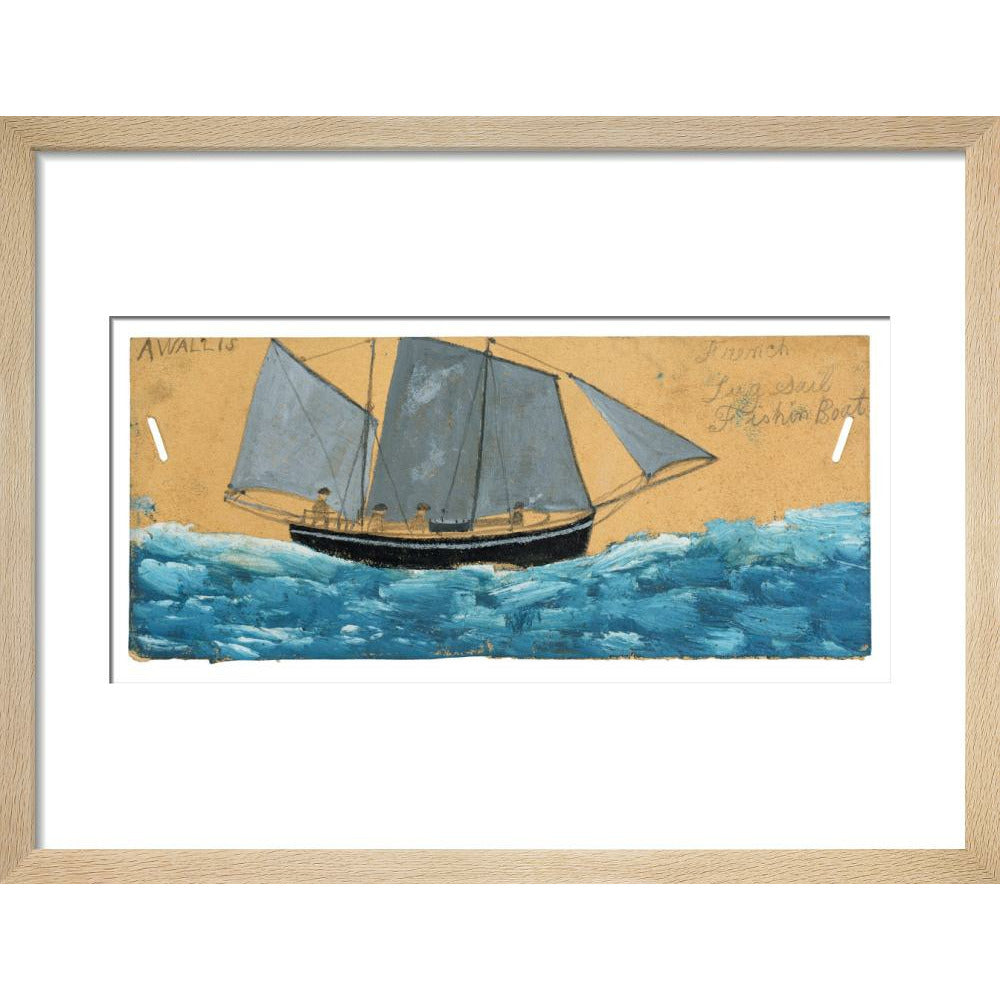 French lugsail fishing boat - Art print