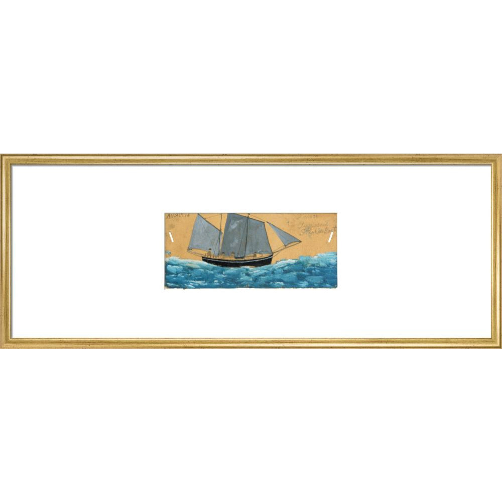 French lugsail fishing boat - Art print