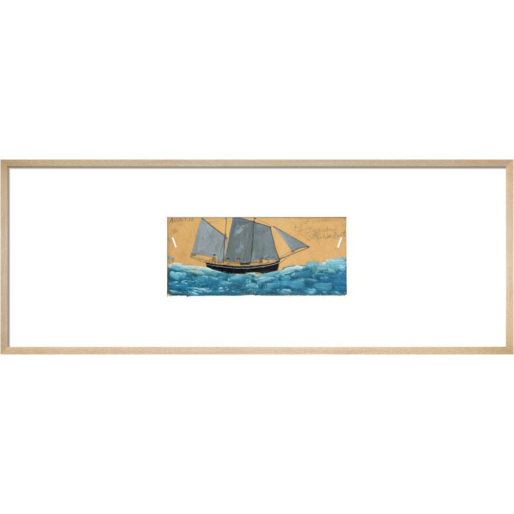 French lugsail fishing boat - Art print