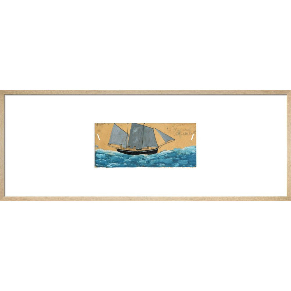 French lugsail fishing boat - Art print