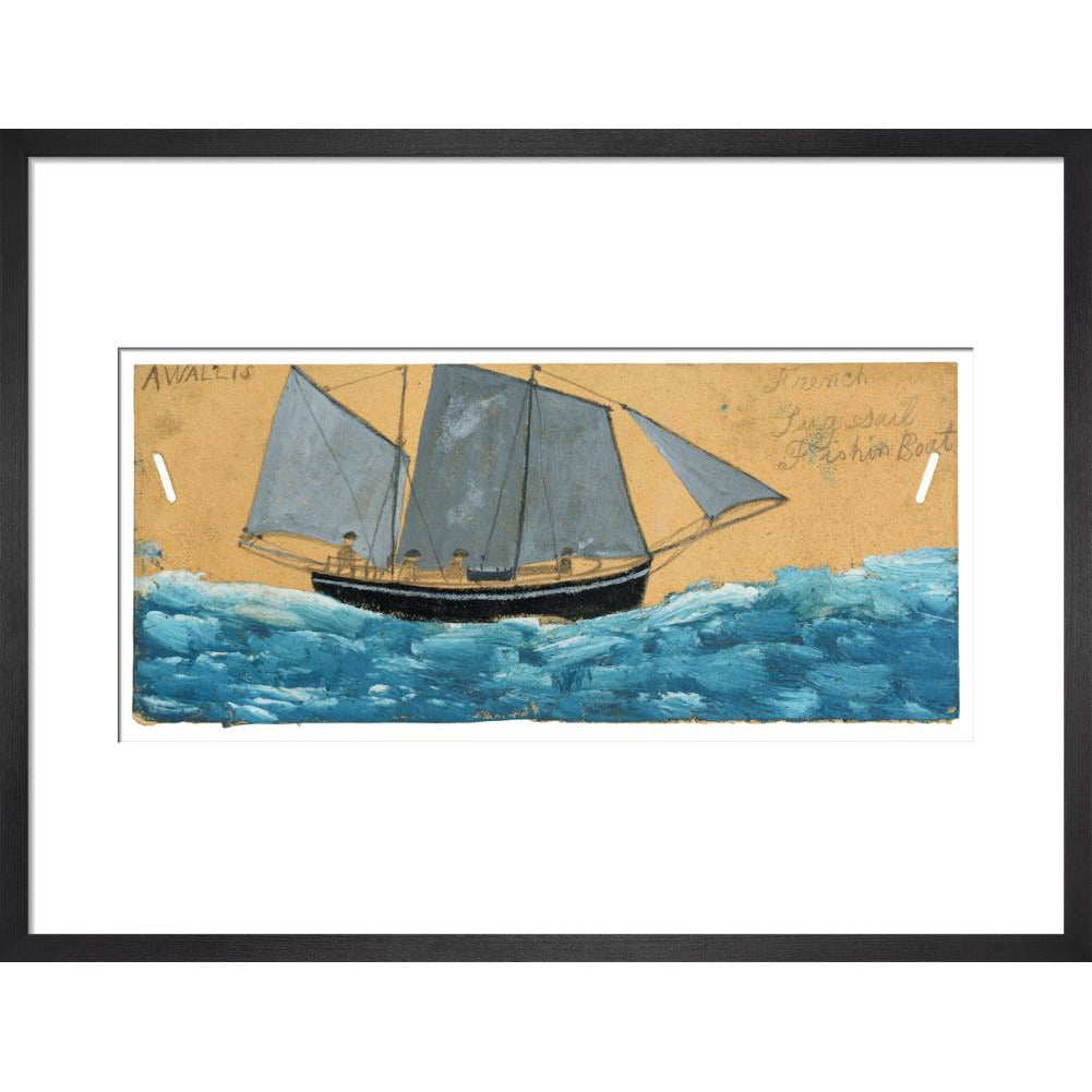 French lugsail fishing boat - Art print