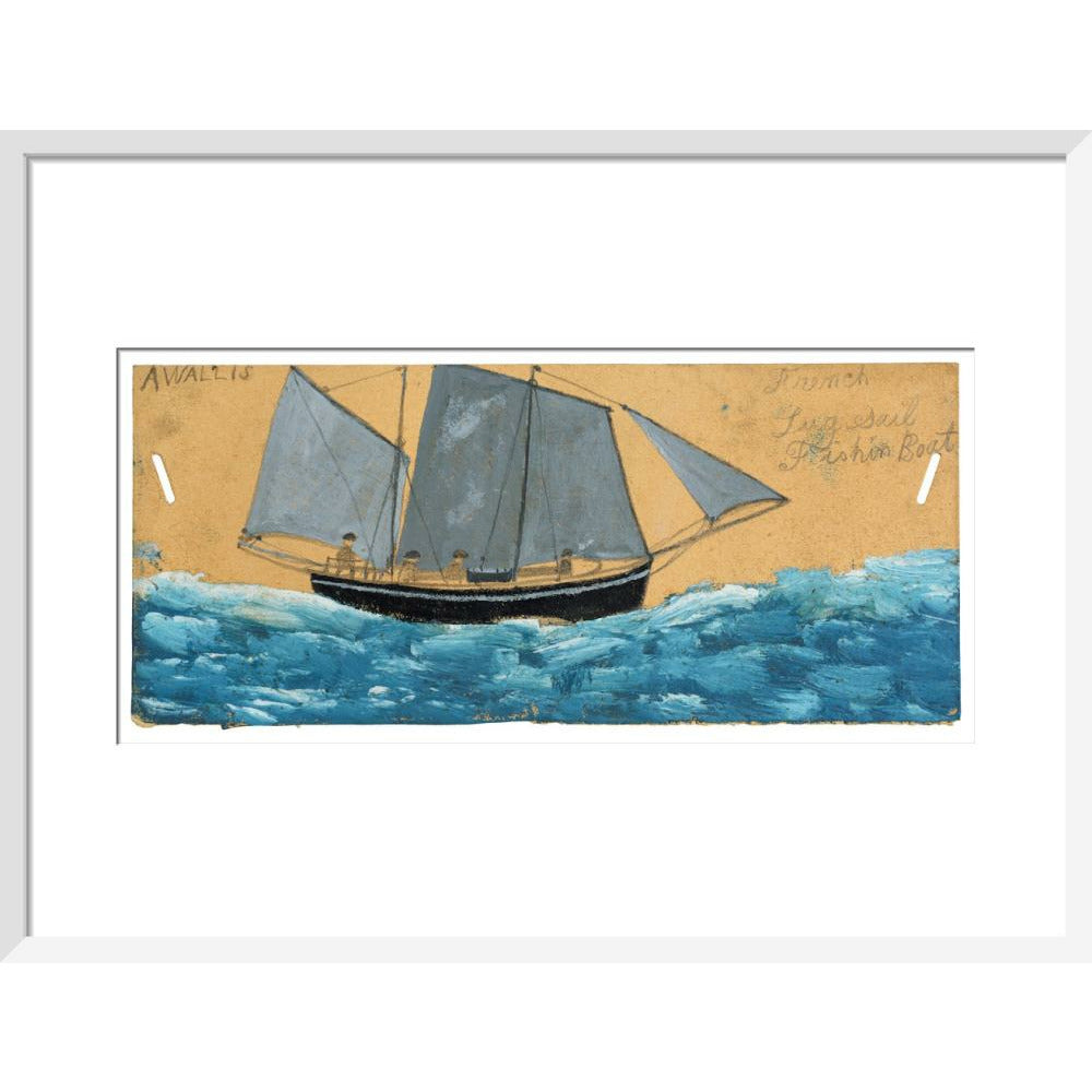 French lugsail fishing boat - Art print