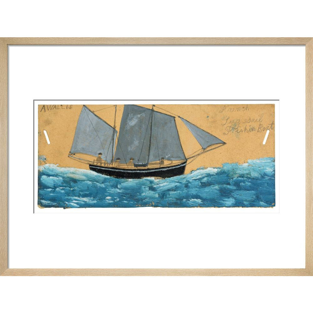French lugsail fishing boat - Art print