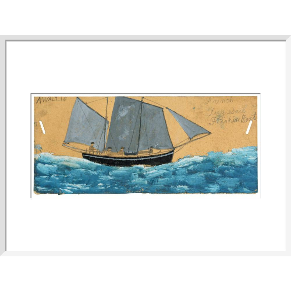 French lugsail fishing boat - Art print