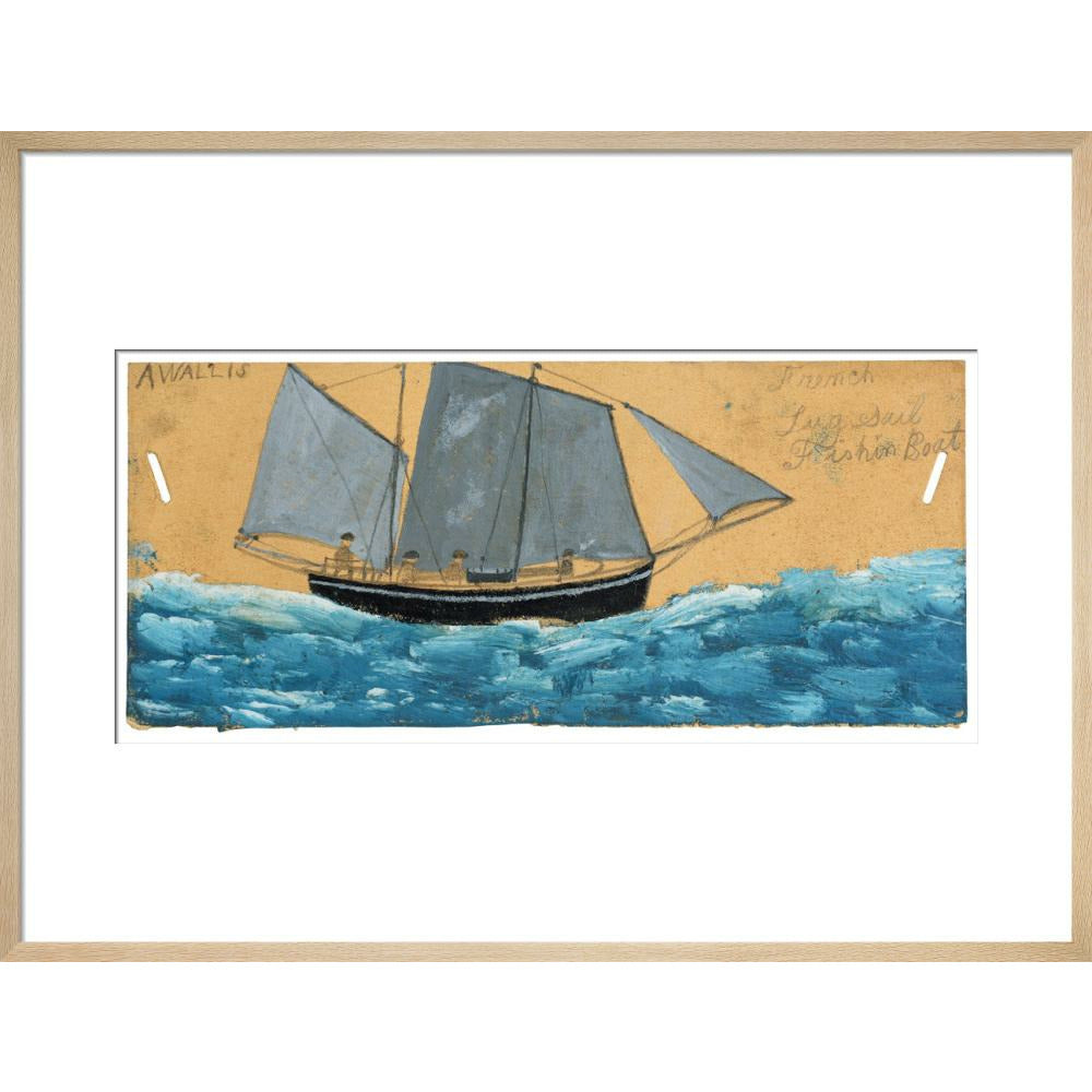 French lugsail fishing boat - Art print