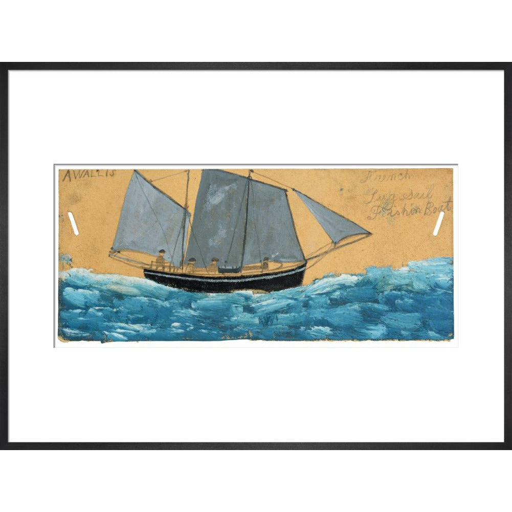 French lugsail fishing boat - Art print