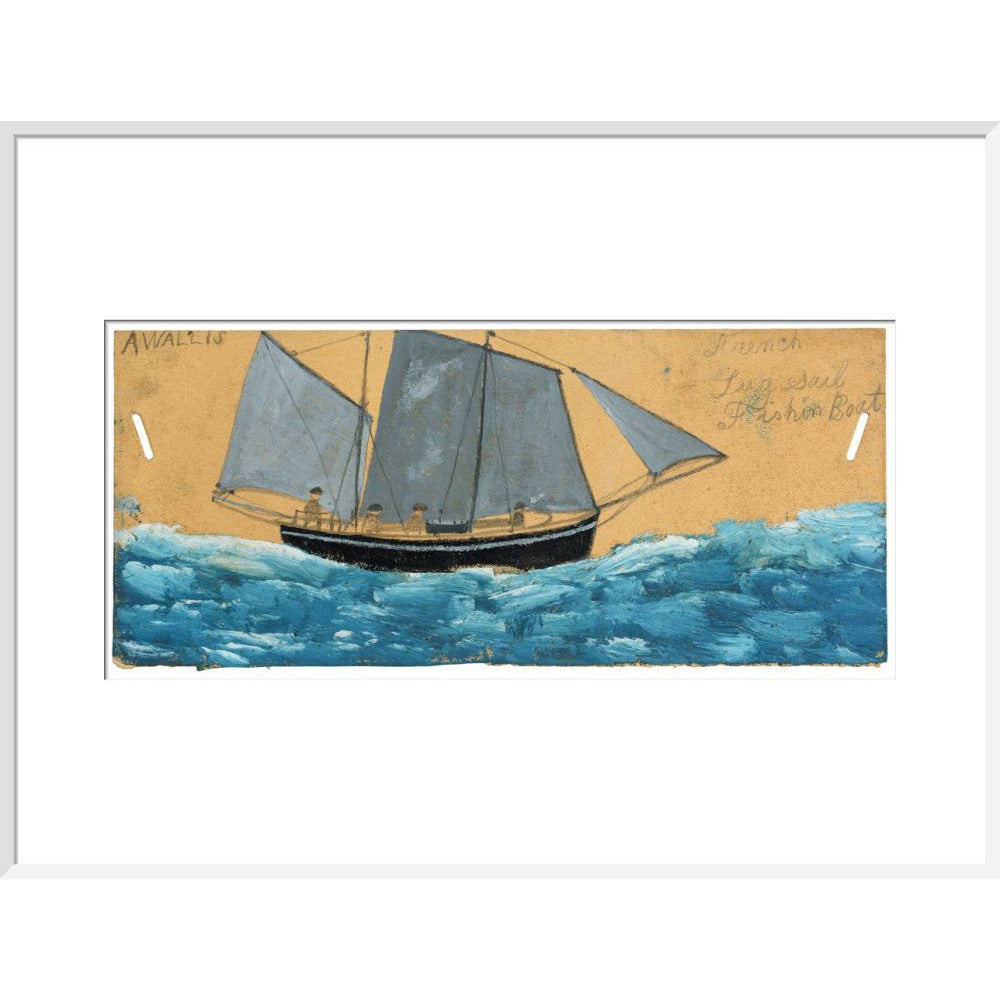 French lugsail fishing boat - Art print