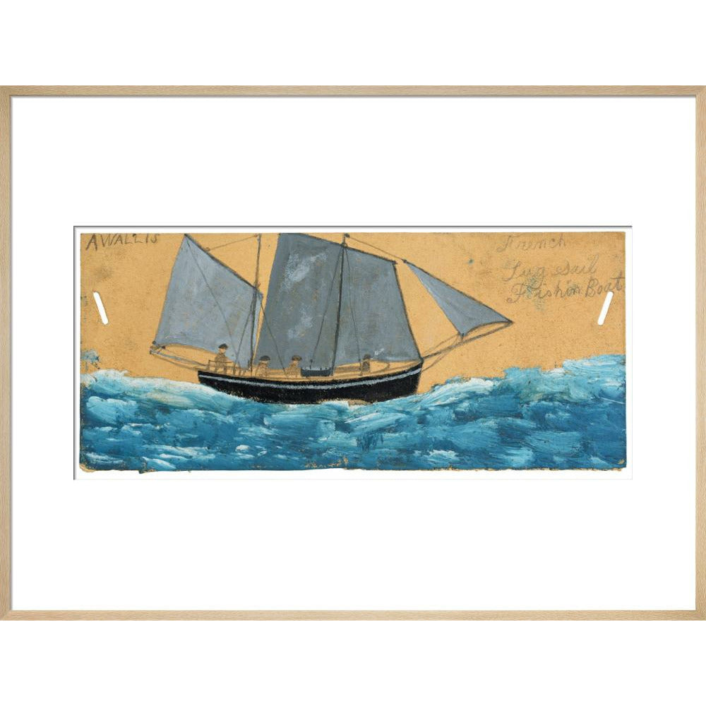 French lugsail fishing boat - Art print