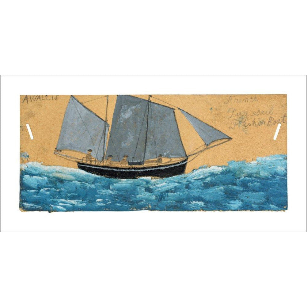 French lugsail fishing boat - Art print