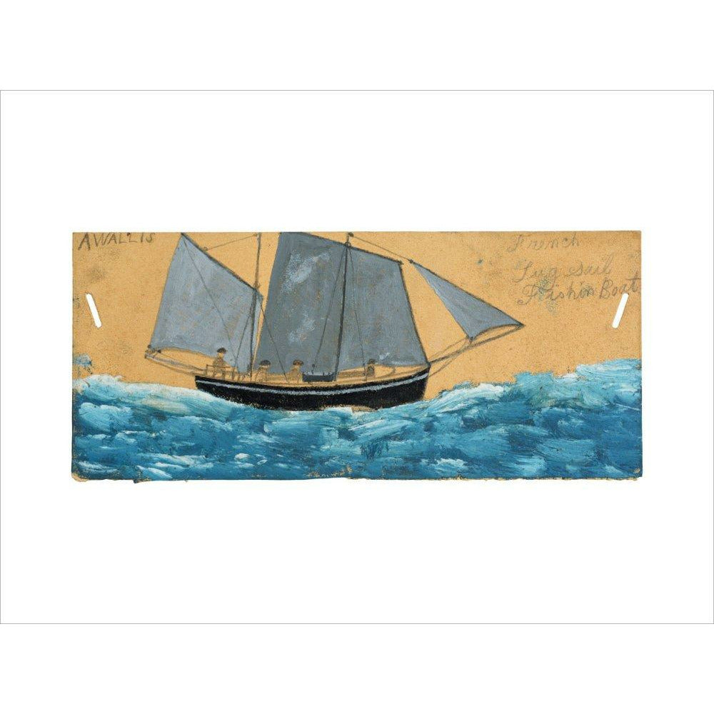 French lugsail fishing boat - Art print