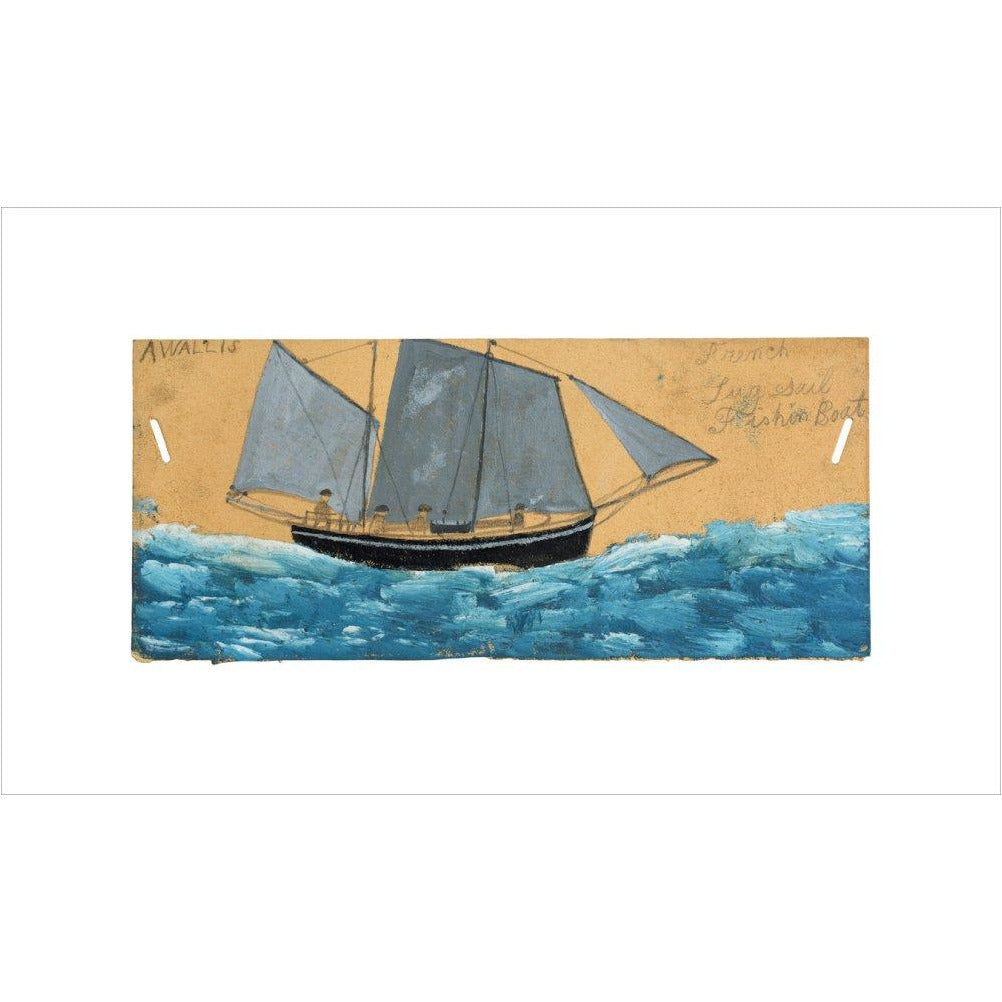 French lugsail fishing boat - Art print