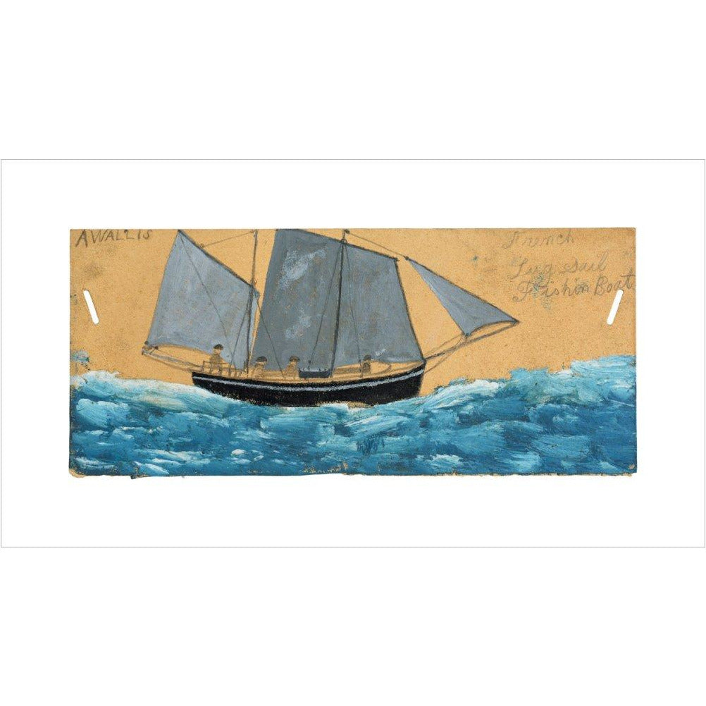 French lugsail fishing boat - Art print