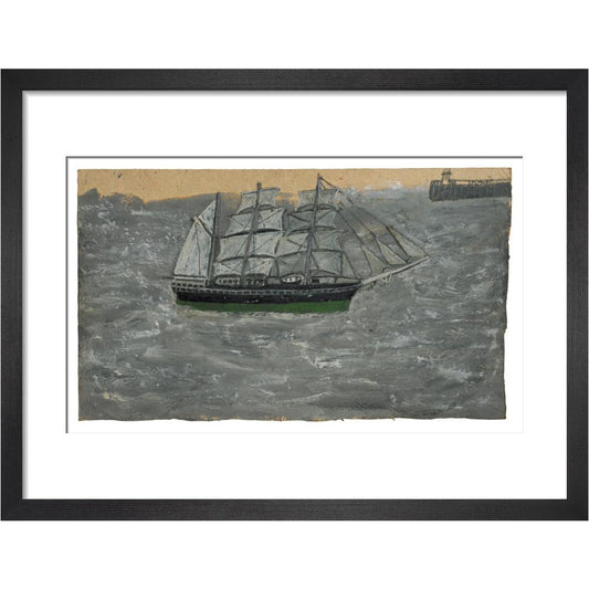 Grey three-master - Art print