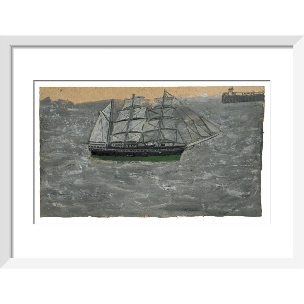 Grey three-master - Art print