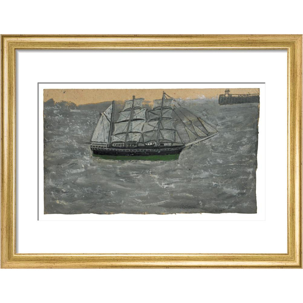 Grey three-master - Art print