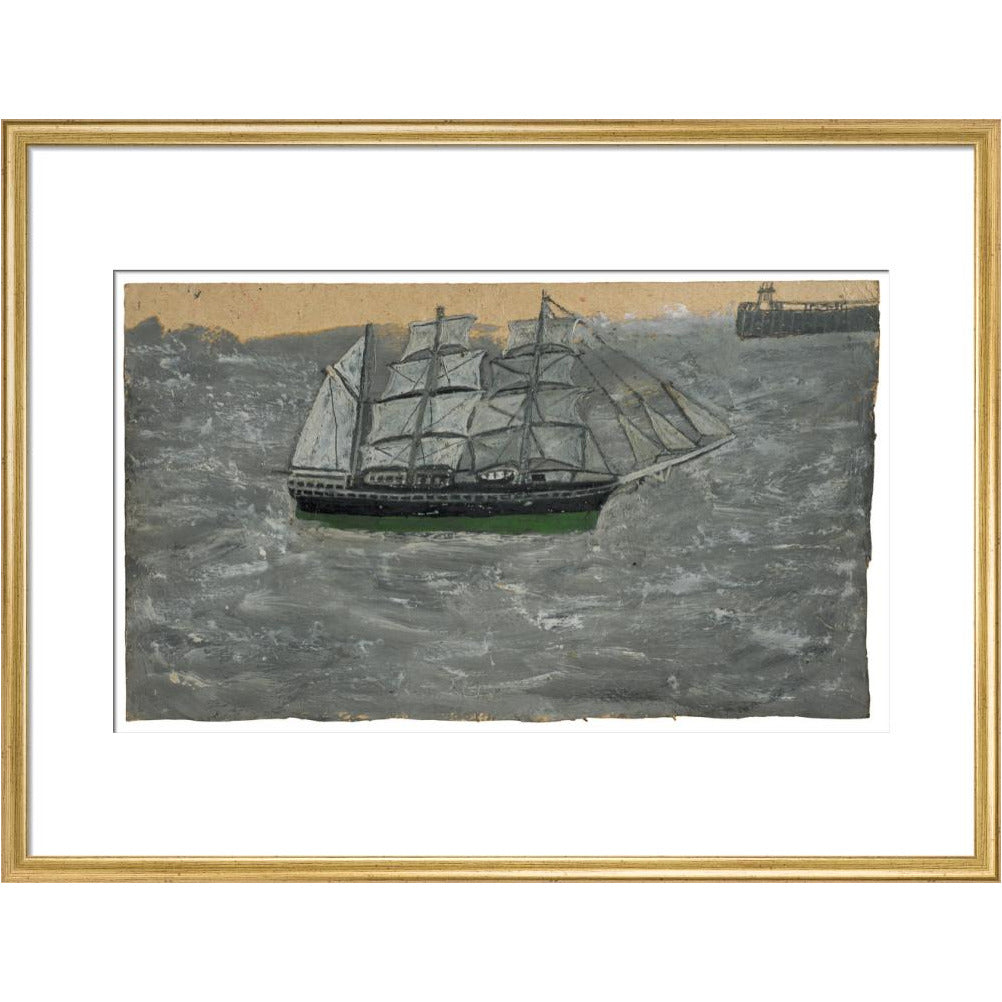 Grey three-master - Art print