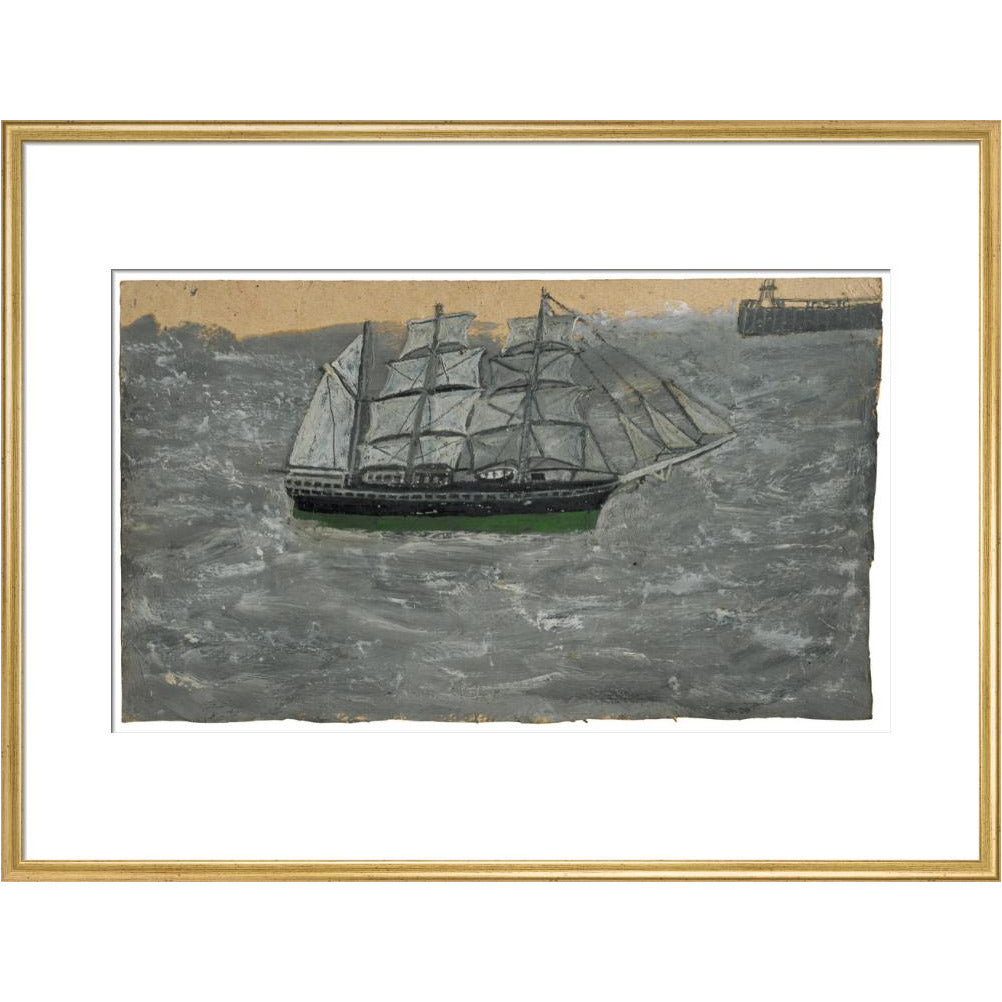 Grey three-master - Art print