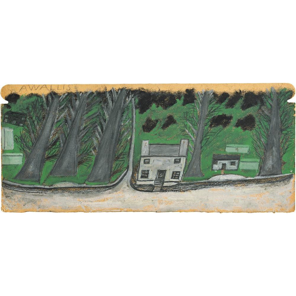 House with trees - Art print