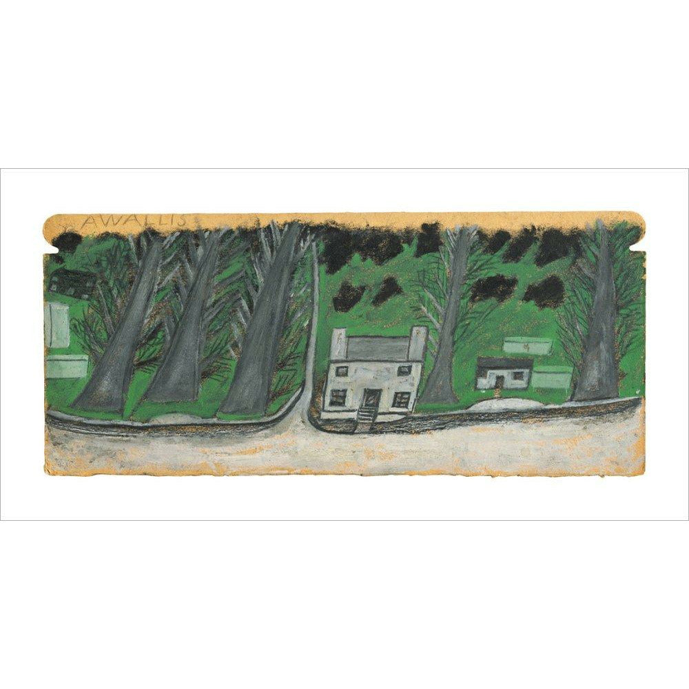 House with trees - Art print