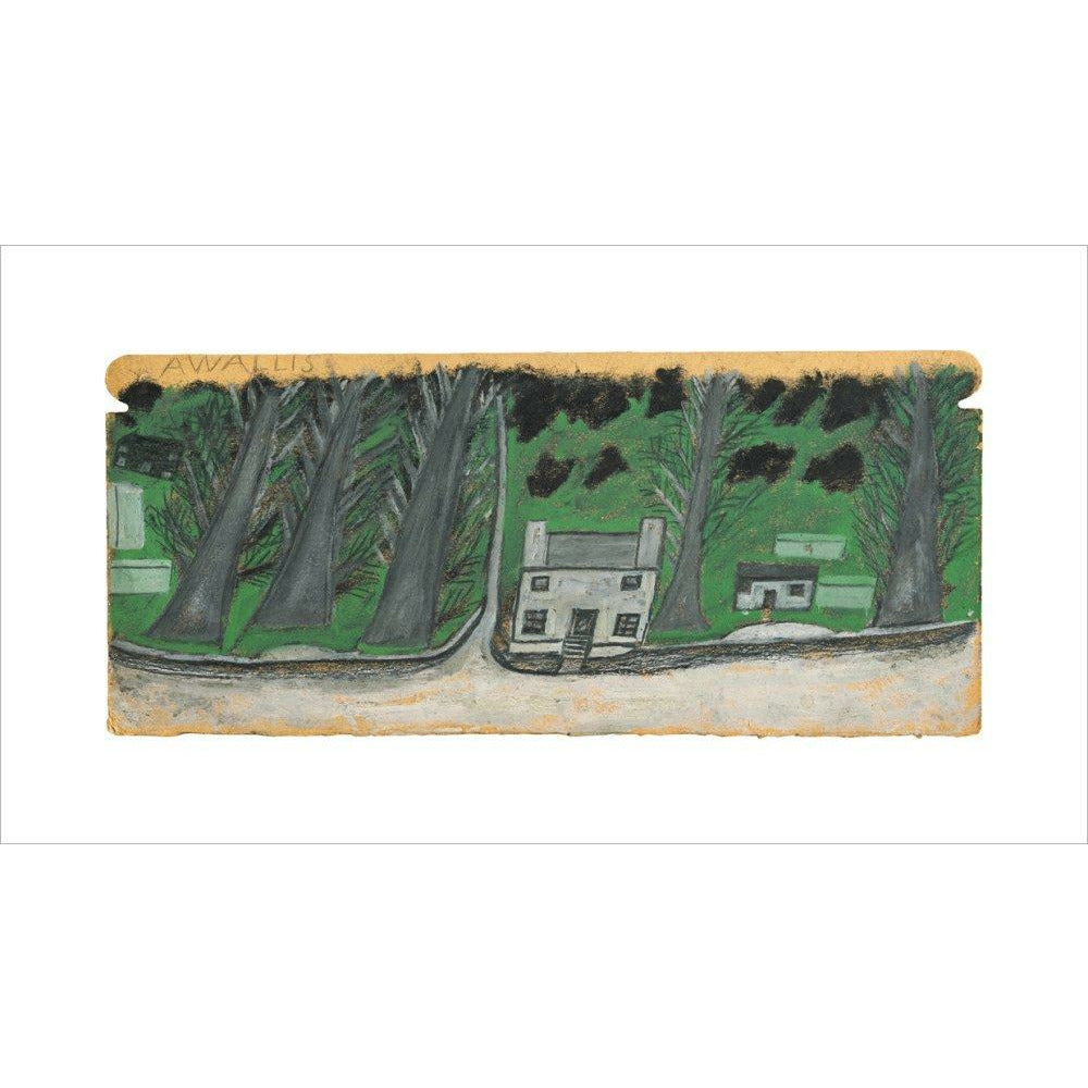 House with trees - Art print