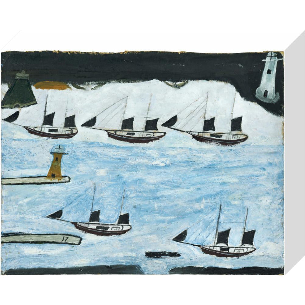 Five ships - Mount's Bay - Art Print