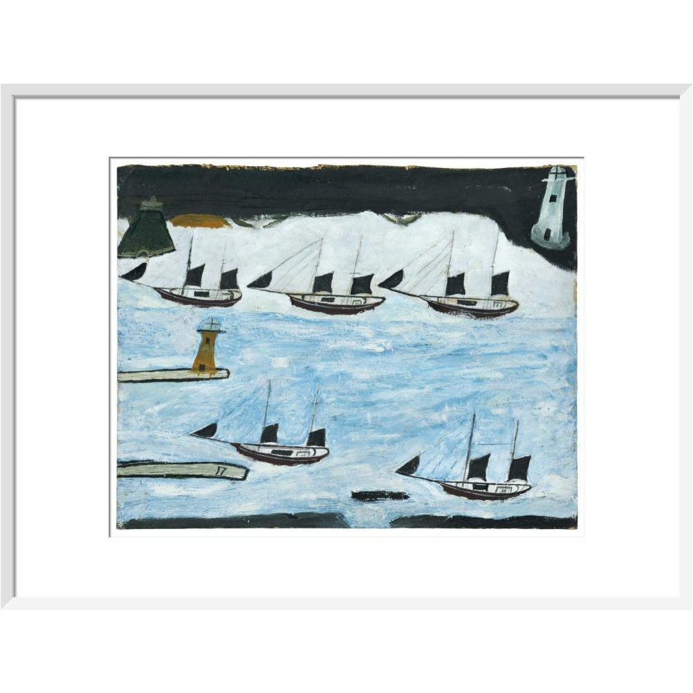 Five ships - Mount's Bay - Art Print