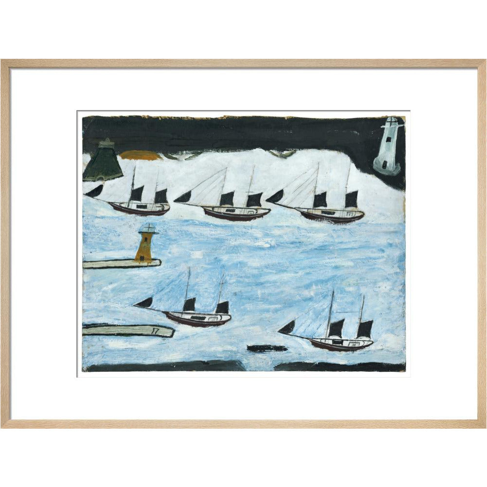 Five ships - Mount's Bay - Art Print