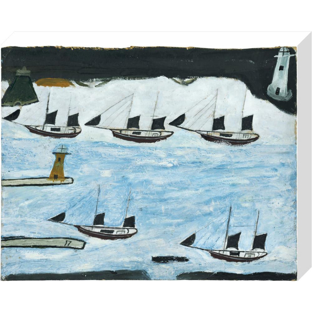 Five ships - Mount's Bay - Art Print