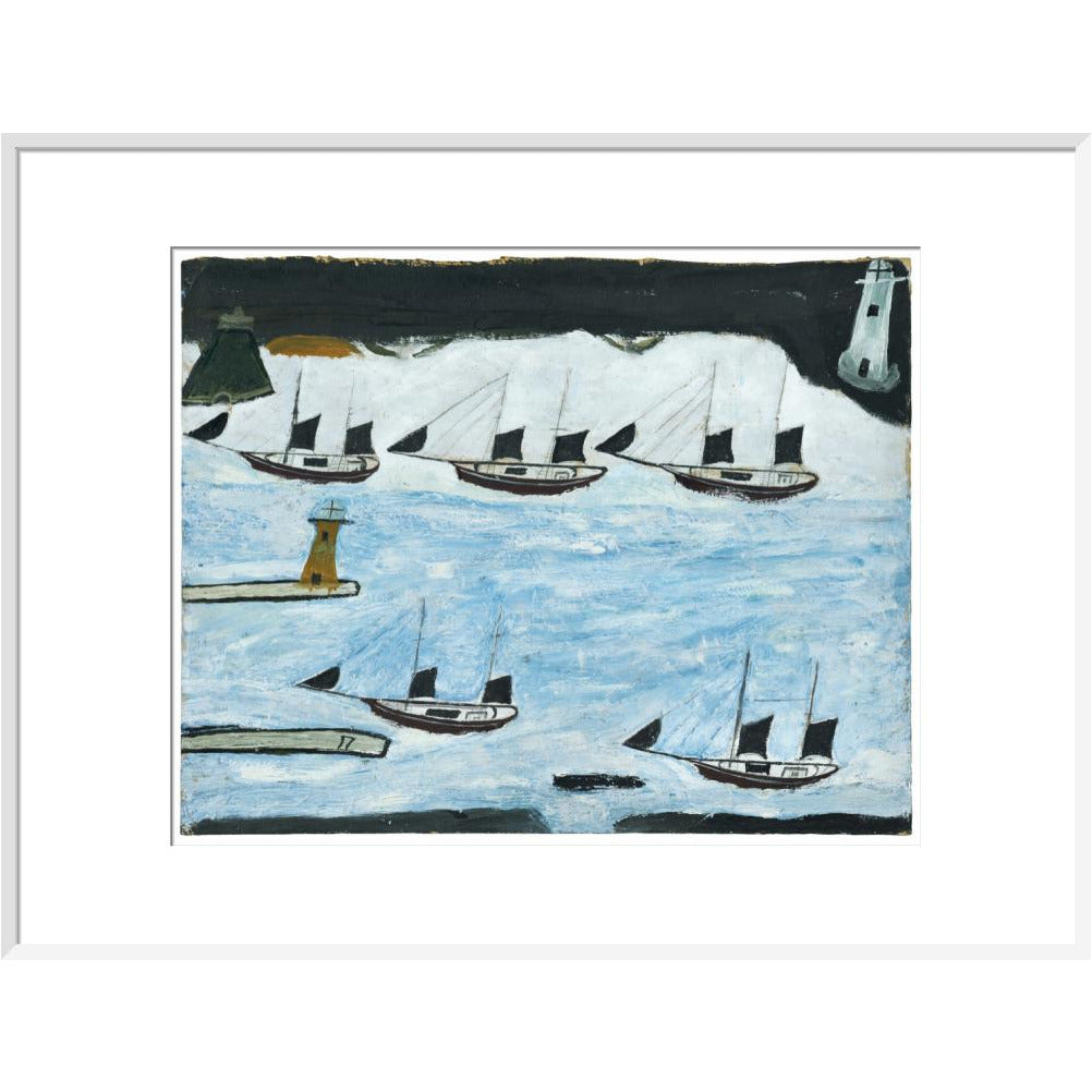 Five ships - Mount's Bay - Art Print